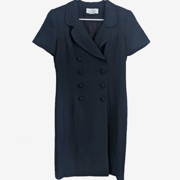 Petite Sophisticate Dresses & Skirts - Vintage 80's 90's Petite Sophisticate double breasted dress size 6P